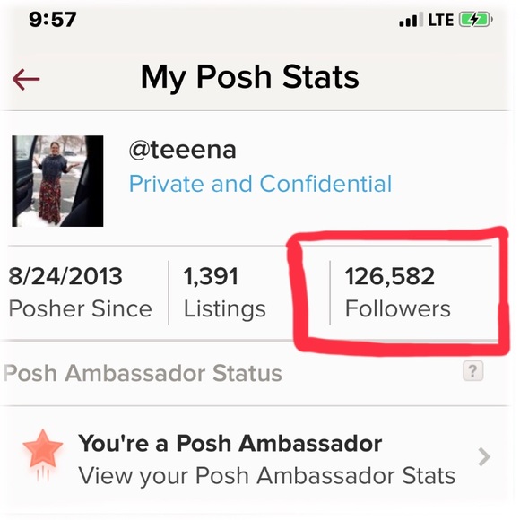WOW•CHECK OUT THESE STAT’S♥️POSH AMBASSADOR♥️ - Picture 4 of 7